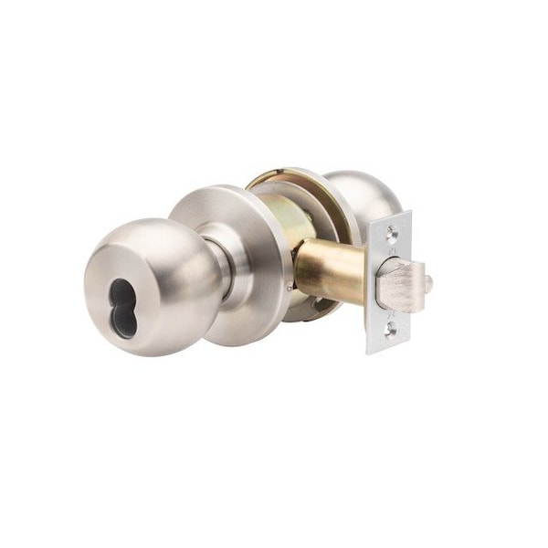 Trans Atlantic Co. HVB Series Heavy-Duty Commercial Cylindrical Knob with IC Core, Grade 1 Classroom in Stainless Steel DL-HVB70IC-US32D - main